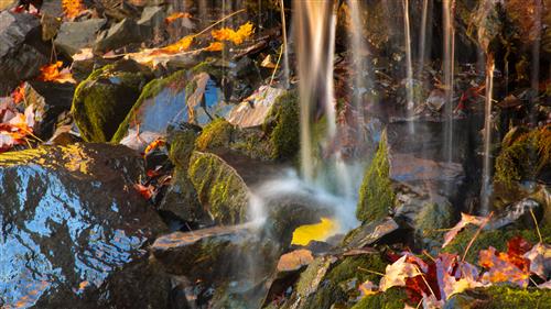 Waterfall motion blur